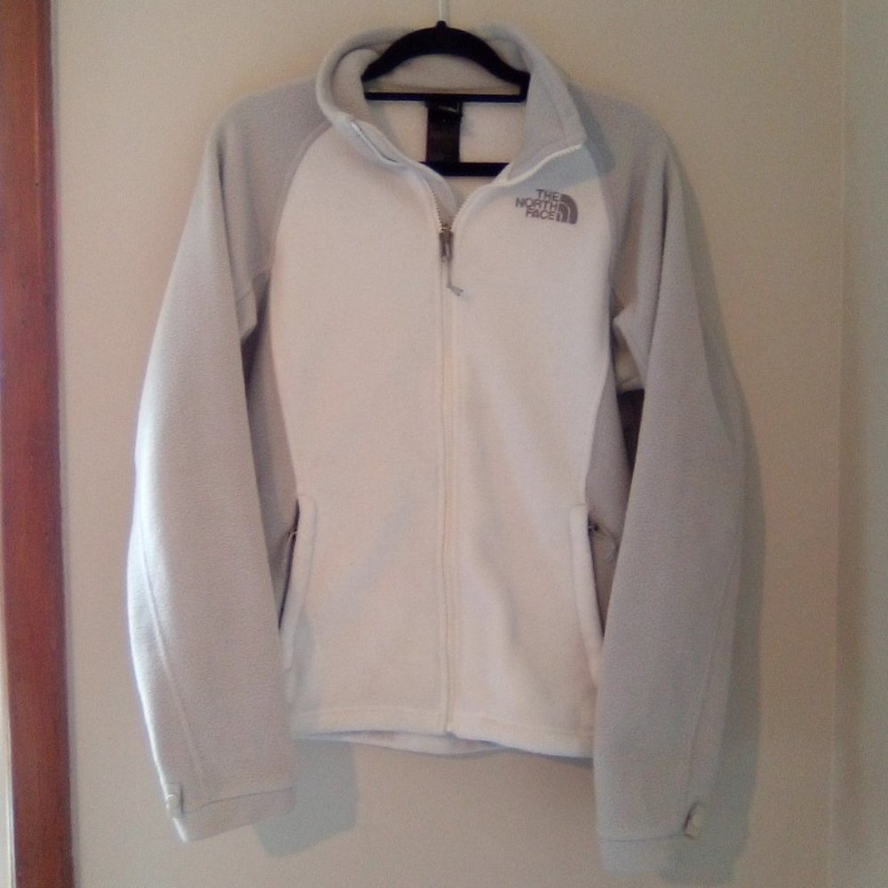 Ladies' The North Face Gray/White Denali Jacket Sz. S